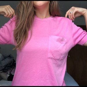 Pink Crew Neck Tee